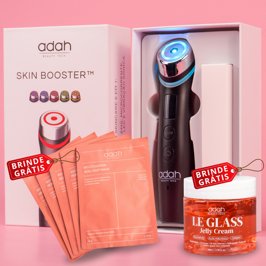 Skin Booster™ 6 em 1 + BRINDE GRÁTIS: 5 REAL DEEP MASKS + 1 LE GLASS JELLY CREAM