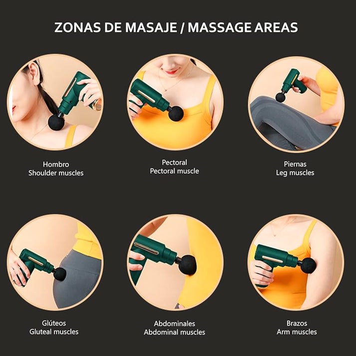 Último día de oferta ✅Masajeador PROFESIONAL INÁLAMBRICO 5 en 1 + BONO DE REGALO GRATIS